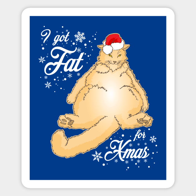 What did you get for X'mas? Cream Cat Sticker by meownarchy